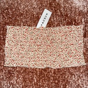 Pacsun Floral Bandeu Top